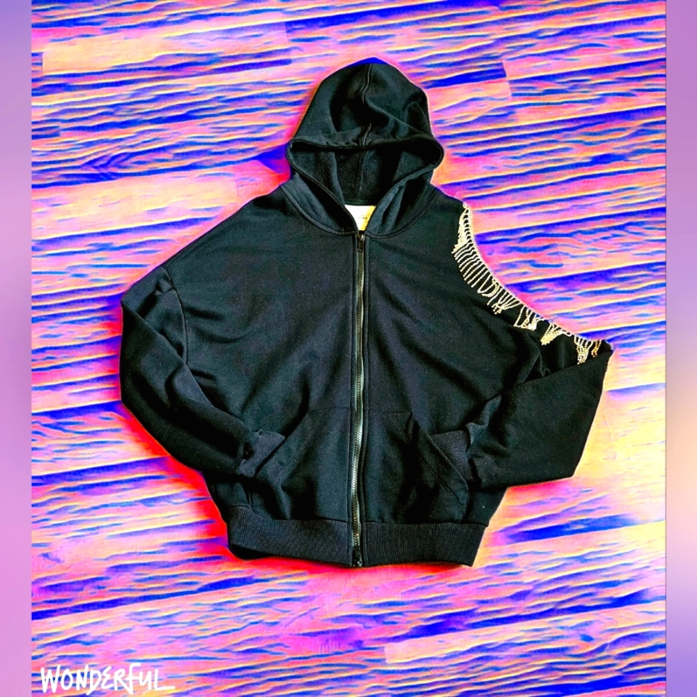 Designer Rhinestone Hoodie